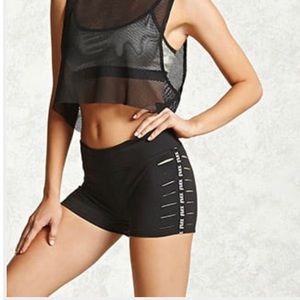 Forever 21 Active Flex Cutout Shorts